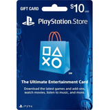 Tarjeta Psn Gift Card 10 Usd Playstation Usa Digital