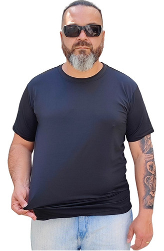 Camiseta Blusa Plus Size Masculino Uv Proteção Solar Térmica