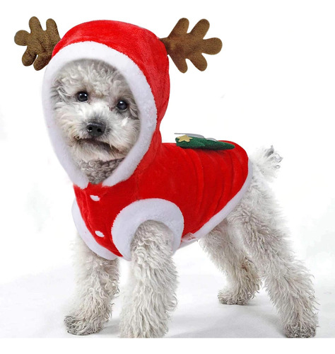 Disfraz De Navidad Para Mascotas, Ropa Para Perros Y Gatos P