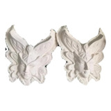 2 Mascaras Mariposa Con Antifaz, De Ceramica, Para Pintar