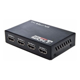 Splitter Hdmi 1*4 1x4 Divisor De Señal Conecta 4 Tv A La Vez