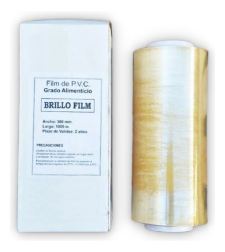 Rollo Papel Film Pvc Brillo Film 30 Cm X 1000 Mts. Alimentos