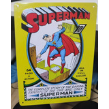 Placa De Metal - Superman - Coleção Eaglemoss - Alto Relevo