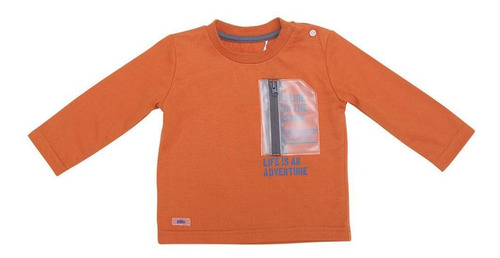 Polera Bebé Niño M/l Ocre Pillin