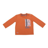 Polera Bebé Niño M/l Ocre Pillin