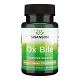Suplemento Probiótico Swanson Ox Bile, 60 Cápsulas, Importado De Ee. Uu.