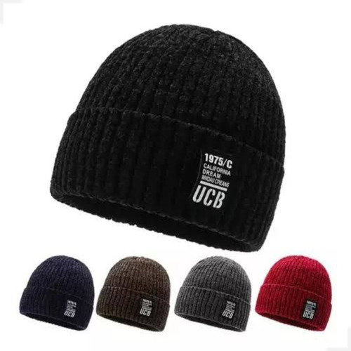 Touca Gorro Inverno Frio Masculina Forrada Quente Pelucia