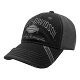 Cap Harley-davidson Hombres De Béisbol, H-d Barra Y El Escud