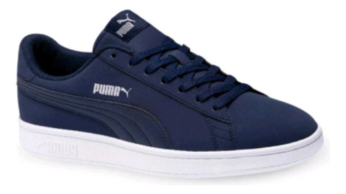 Tenis Puma Smash V2 Buck Azul Marino