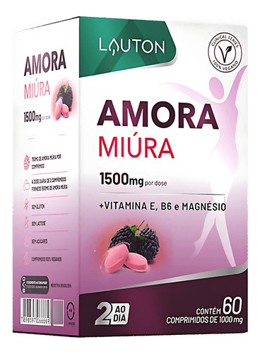 Amora Miura Premium 60tab 750mg Alivia Tpm Menopausa Lauton 