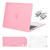 Funda Mosiso Para Macbook Air 13 M2 + C/teclado Rosa1