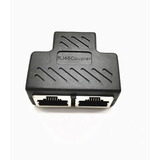 Adaptador Splitter Rj45 Divisor 1 A 2 Vías Doble Puerto