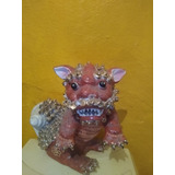 Figura Dragón Chino Porcelana Wucai