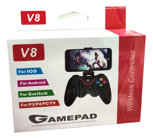 Control Bluetooth Gamepad Smartphone Tablet Tv Pc V8 