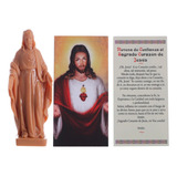 Komi Estatua Del Sagrado Corazon De Jesus Con Tarjeta De Ora