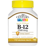 Vitamina B12 Sublingual Premium 2500 Mcg 110 Tabletas Eg B09