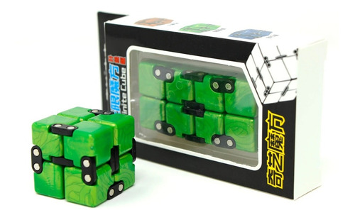 Infinity Cube Qiyi Anti Estres Cubo Infinito Alta Calidad Color De La Estructura Verde