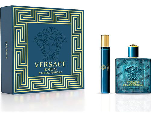 Versace Eros De Gianni Versace, Eau De Parfum Spray 3.4 Oz &
