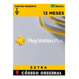 Cartao Psn Plus Extra 12 Meses Assinatura Brasil Gift