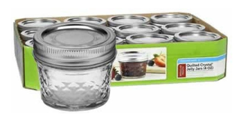 Frascos Ball Mason Jar 4oz. Boca Regular Caja De 12 Pzs