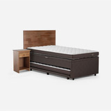 Bed Boxet Rosen Ergo T New 1,5 Plazas+muebles Tabor Caramelo