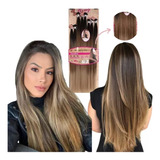 Cabelo Bio Orgânico Mega Liso Weng Liso 270gr 8 Telas 70cm