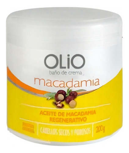 Baño De Crema Olio Aceite De Macadamia 200gr Anna De Sanctis