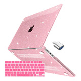 Funda Batianda Para Macbook Air 13 M2 + C/teclado Glitter P