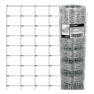 Malla Ganadera Fiero Acero Galvanizado 1x50m Para Cercos Perimetrales | Envío gratis