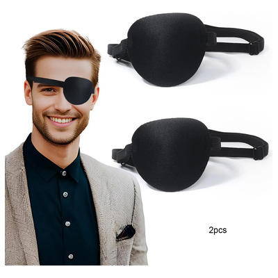Dos Máscaras De Ojos De Pirata Perezoso Con Ojos Izquierdos