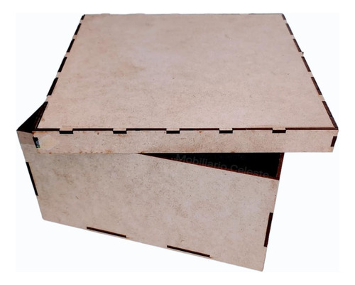 10 Cajas De Madera  Mdf  Regalo Fiesta 20x20x10cm