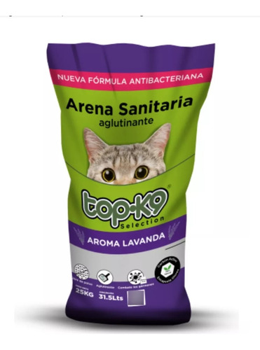 Arena Sanitaria Aglutinante Top-k9 Variedad 25kg