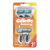 Lâminas De Barbear Descartáveis Masculinas Gillette Sensor5,