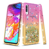 Funda Para Samsung Galaxy A70, Rosebono Quicksand Glitter