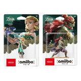 Dupla Amiibo Zelda E Ganondorf - Zelda Tears Of The Kingdom