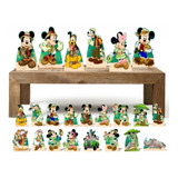 Kit Festa Centro De Mesa Mickey Safari Kit 22 Displays