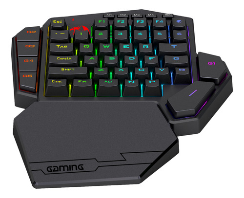 Teclado Mecanico Gamer Ditix Rgb Preto Switch Azul - Com Fio