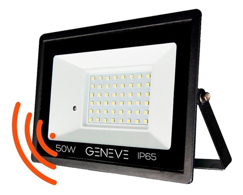 Reflector Led 50w Sensor Movimiento Exteriorip65 Luzfríaflex