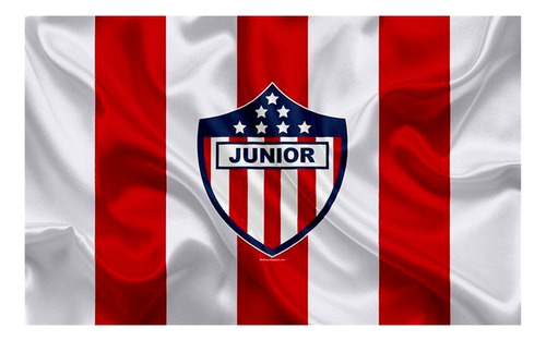 Bandera Junior De Barranquilla 1.50x90cm Exterior Grande