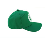  Boné Do Luigi Do Super Mario Bros Infantil Ou Adulto Verde