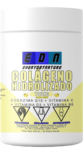 Colageno Hidrolizado Q10 + Vit C + D3 Y B6 300 Gr Every Day