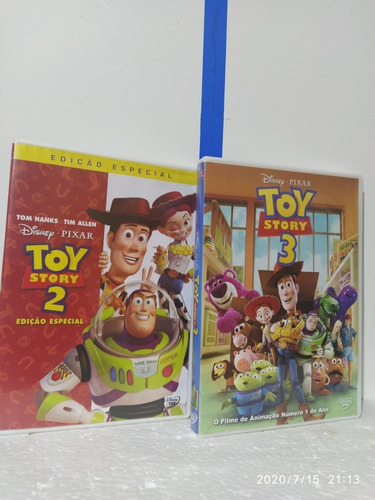 Dvd Toy Story  2 E 3  Disney Pixar 2 Dvd Dublado
