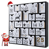 Calendario De Adviento De Madera De Navidad 25 Cajones ...