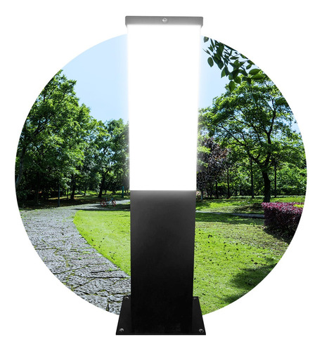 Farol Columna Piso Sendero Exterior Iluminacion Jardin G500