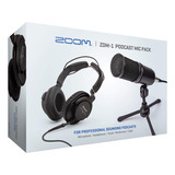 Zoom Zdm-1 Paquete De Micrófono Para Podcasts, Micrófono Din