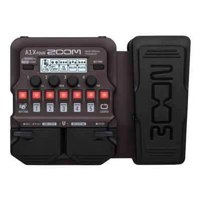 Pedal de efeito Zoom A1X Four vinho | Parcelamento sem juros