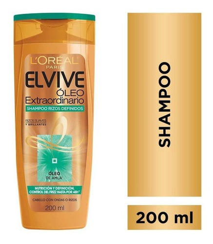 Elvive Shampoo Óleo Extraordinario Rizos Definidos  200ml
