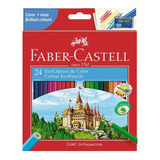 Set 24 Lápices De Colore Faber Castell Ecolápices Hexagonale