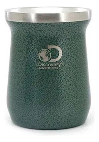 Mate De Acero Térmico Antiderrame Irrompible Discovery  Vaso Color Verde