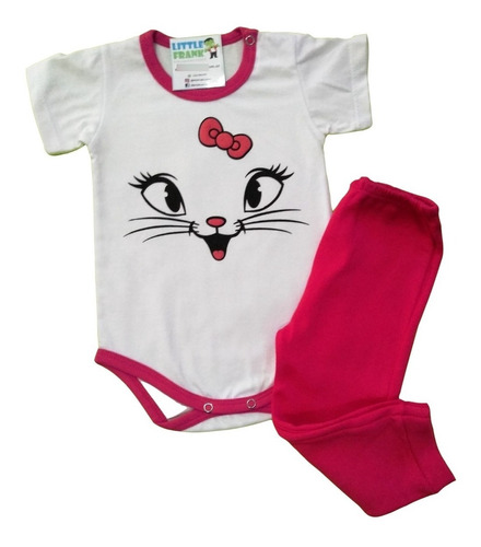 Conjunto Bebe Nena Varon Body Manga Corta Pantalon Algodon